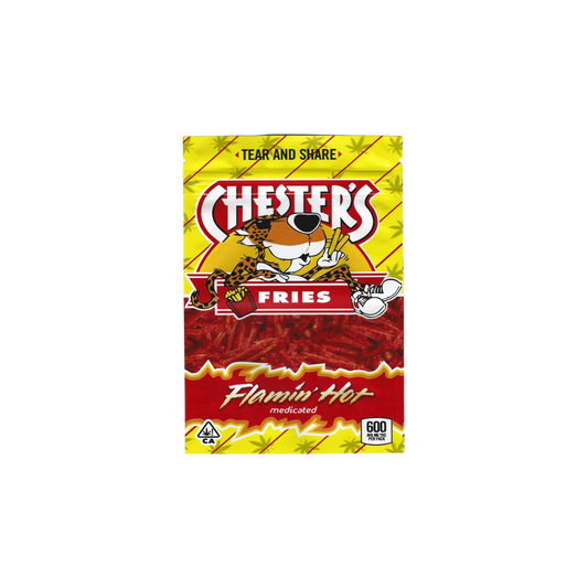 10x Chesters Fries Flamin hot Mylar Bag 600mg - Leer