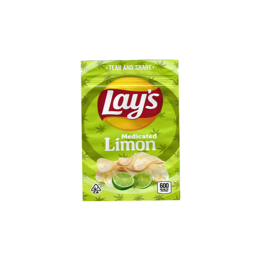 10x Lay's Limon Mylar Bag 600mg - Leer