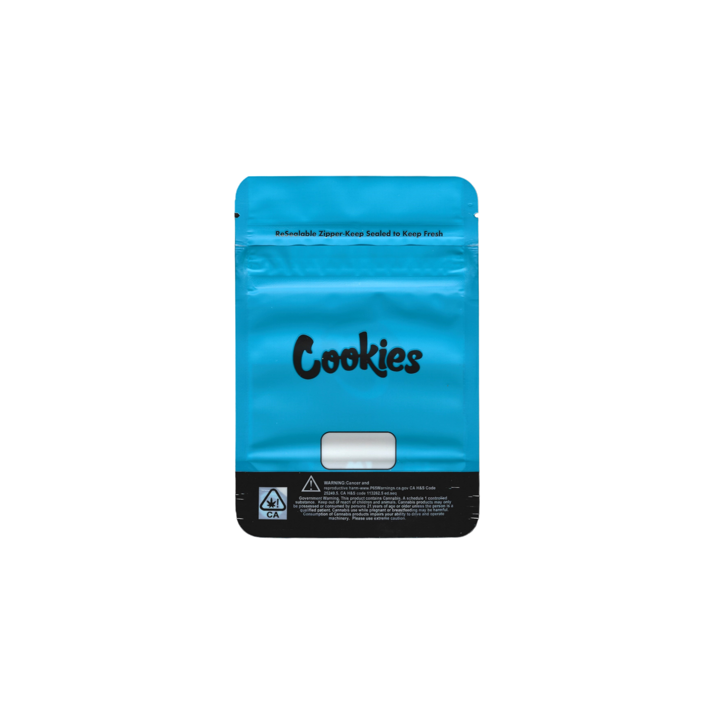 10x Cookies blue Mylar Bag 7g - Leer