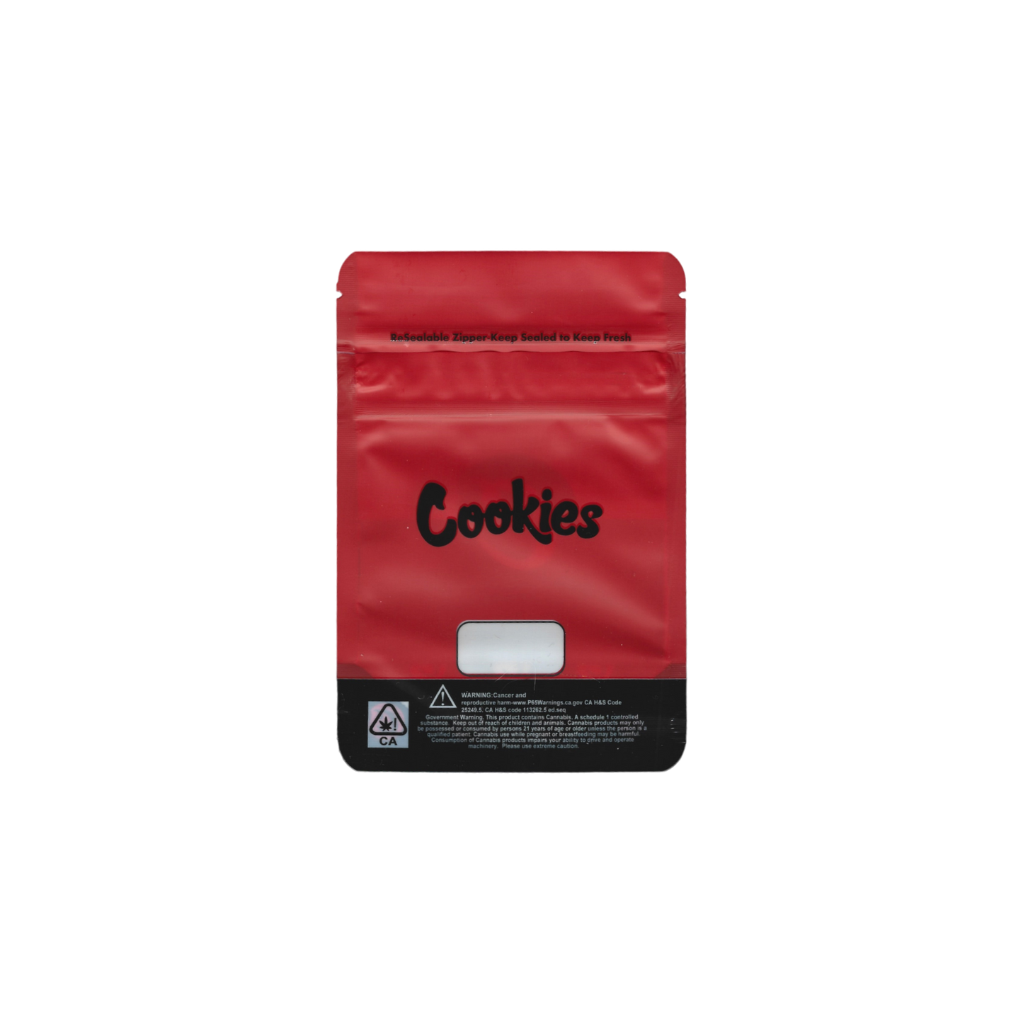 10x Cookies red Mylar Bag 7g - Leer