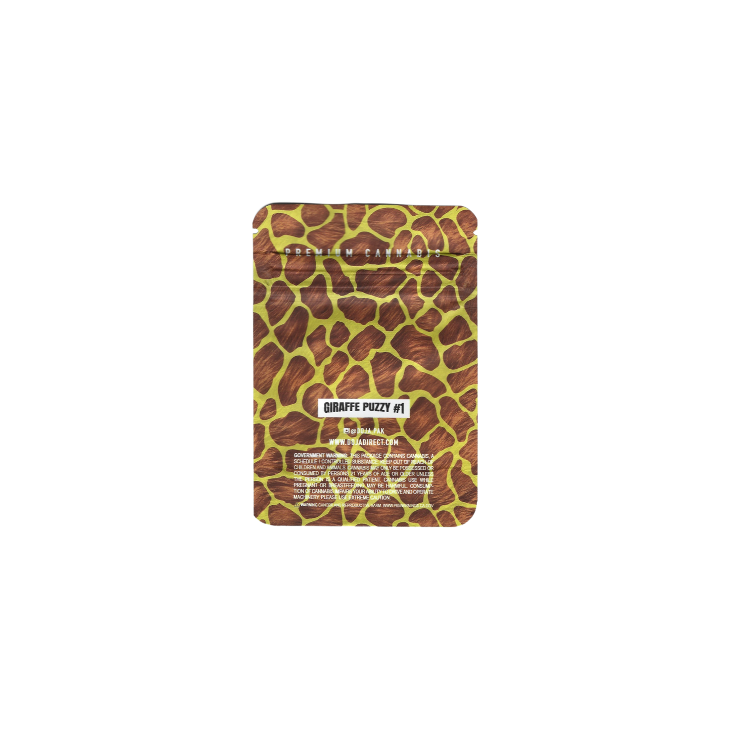 10x Doja Giraffe puzzy #1 Mylar Bag 3,5g - Leer