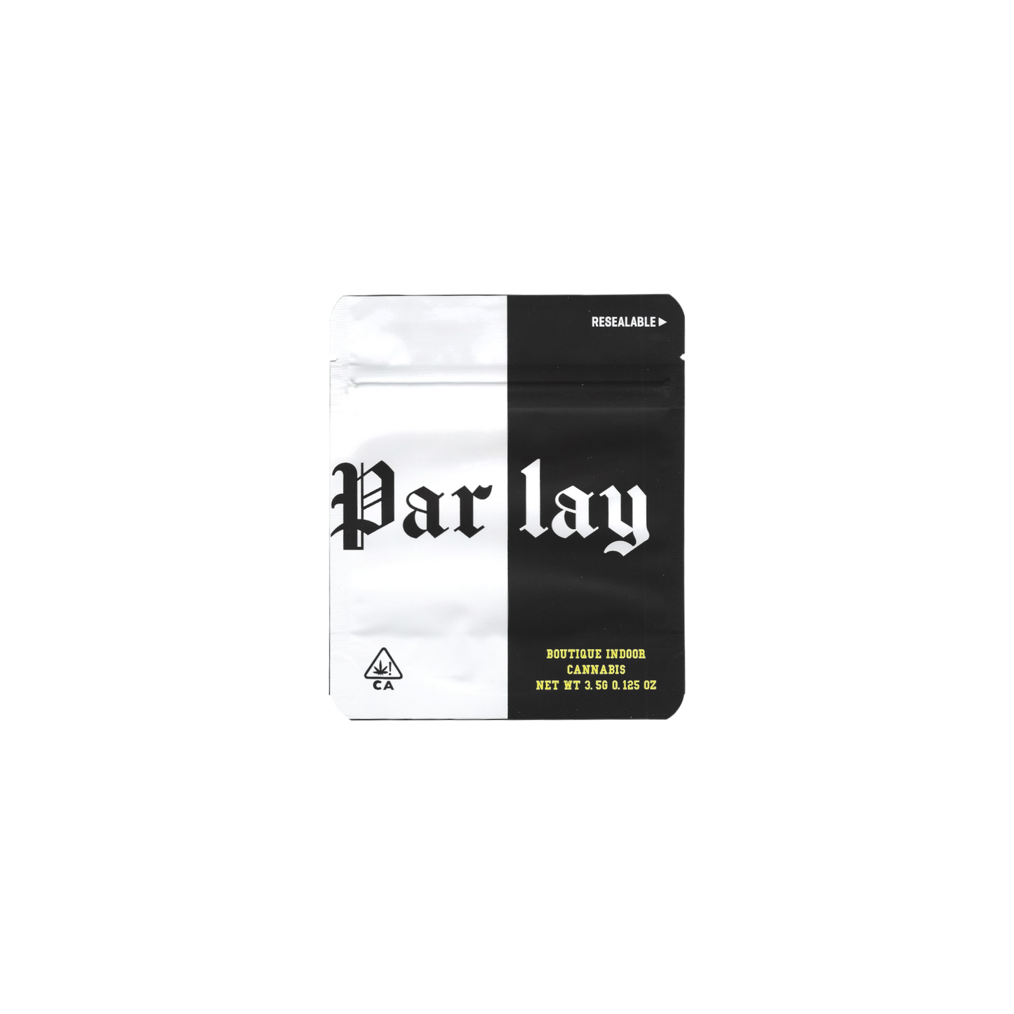 100x Parlay Strainlabel Mylar Bag 3,5g - Leer