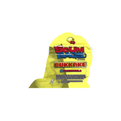 10x SCUM BAGS Bukkake shaped Mylar Bag 3,5g - Leer