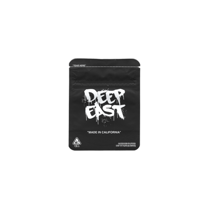10x Deep East 'Strain' Mylar Bag 3,5g - Leer
