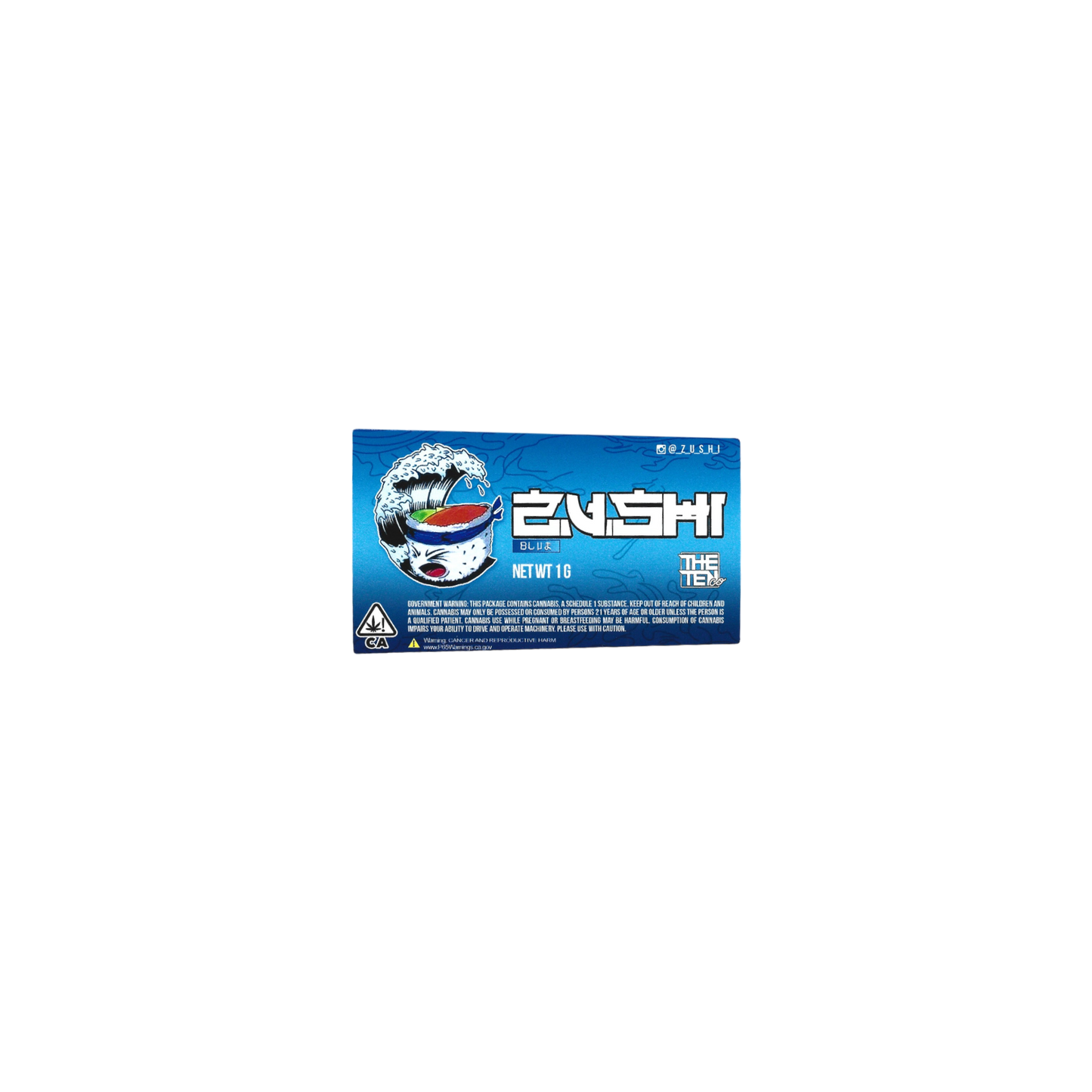 THE TEN ZUSHI BLUE 1G prerolled Sticker