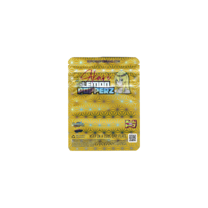 10x SUPER DOPE LEMON POPPERZ Mylar Bag 3,5g - Leer