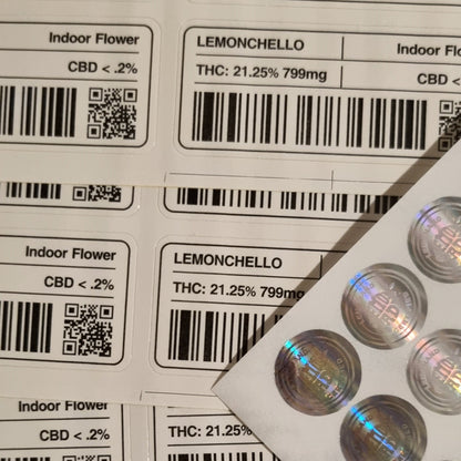 10x Lemon Nade Lemonchello Mylar Bag 3,5g + Strainlabel - Leer