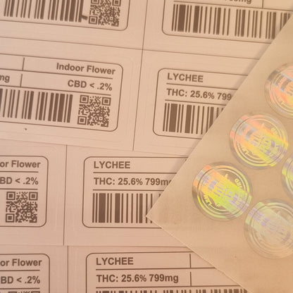 10x Lemon Nade Lychee + Strainlabel Mylar Bag 3,5g - Leer