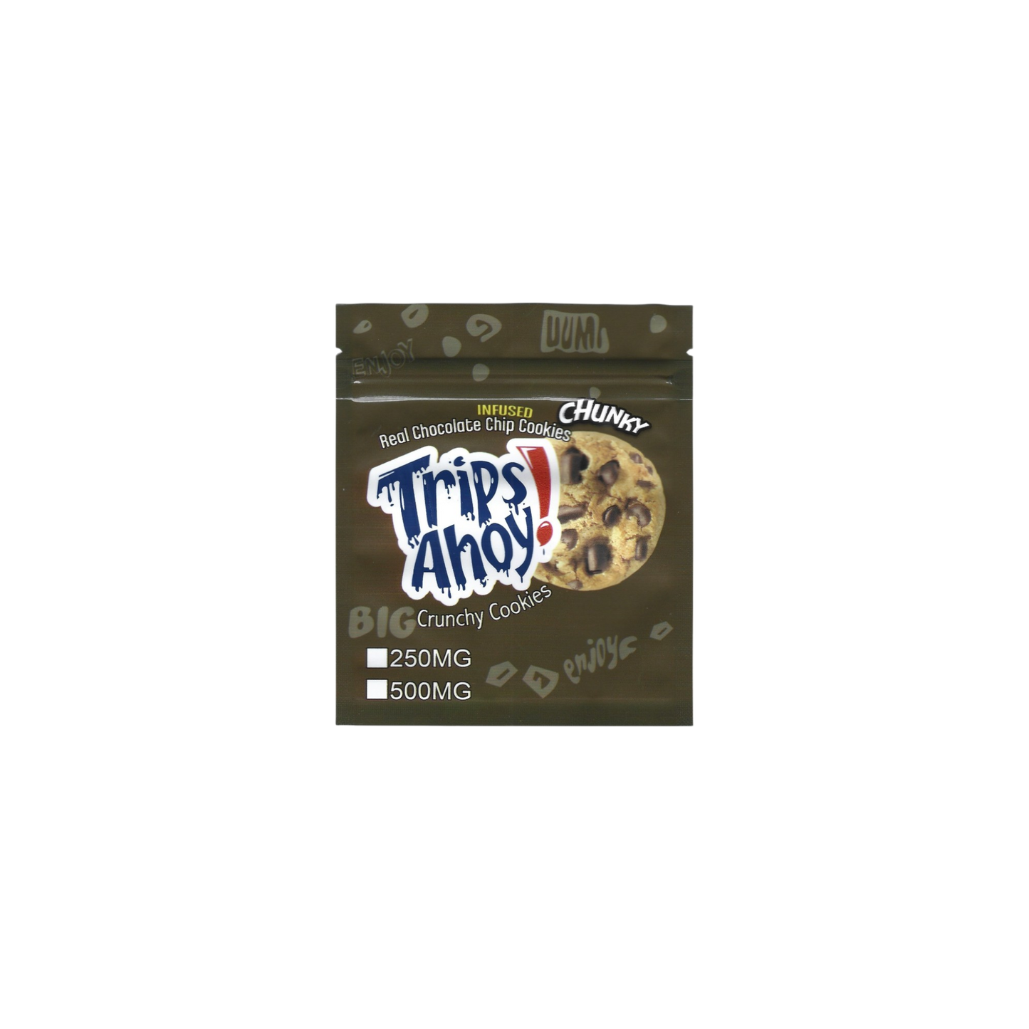 10x Trips Ahoy Crunchy Cookies Mylar Bag - Leer