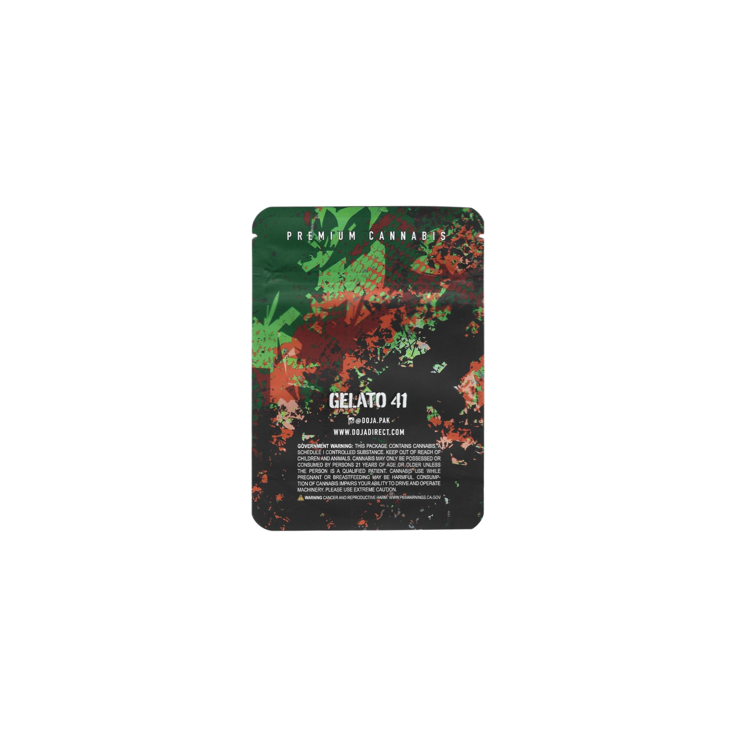 10x Doja Gelato41 Mylar Bag 3,5g - Leer