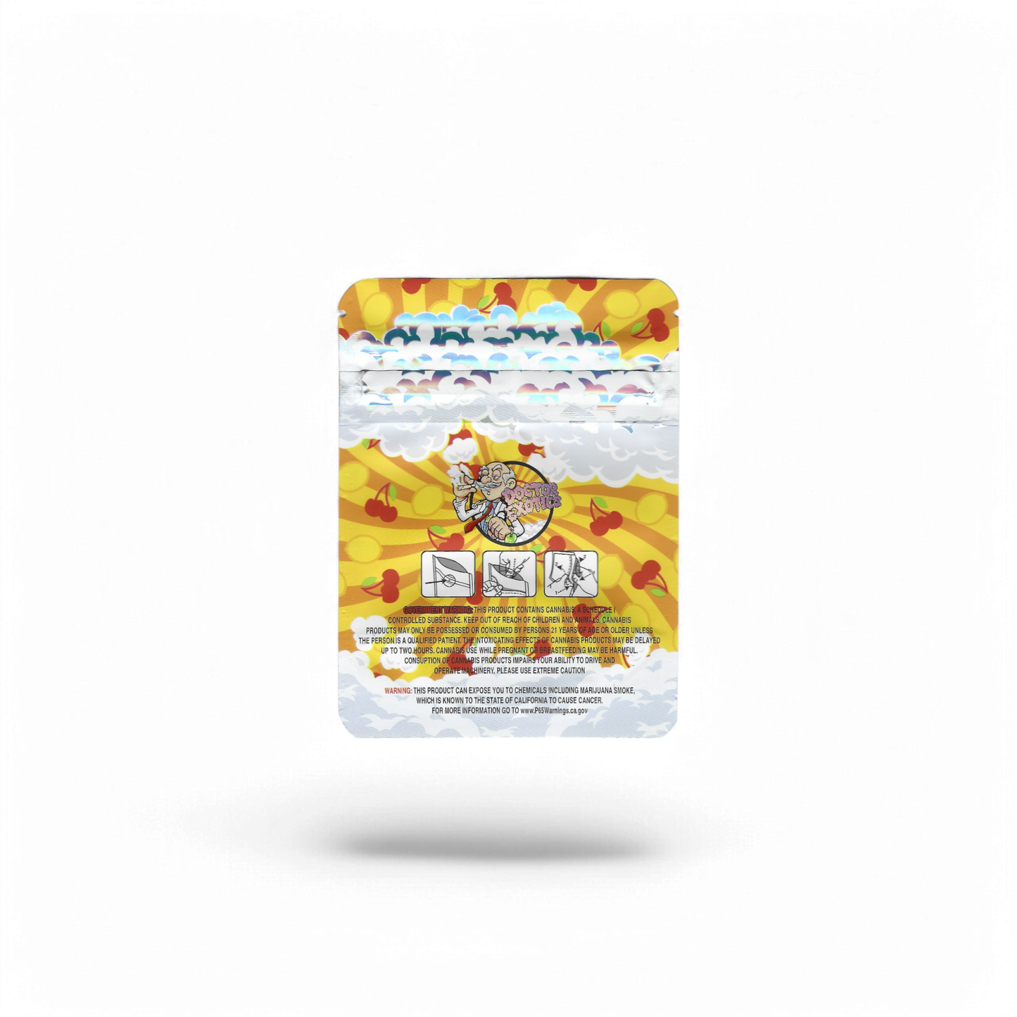 10x DOCTOR EXOTICS Lemon Cherry Mylar Bag 3,5g - Leer
