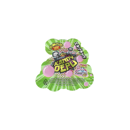 10x KANDY DEPO BUBBLE POP shaped Mylar Bag 3,5g - Leer