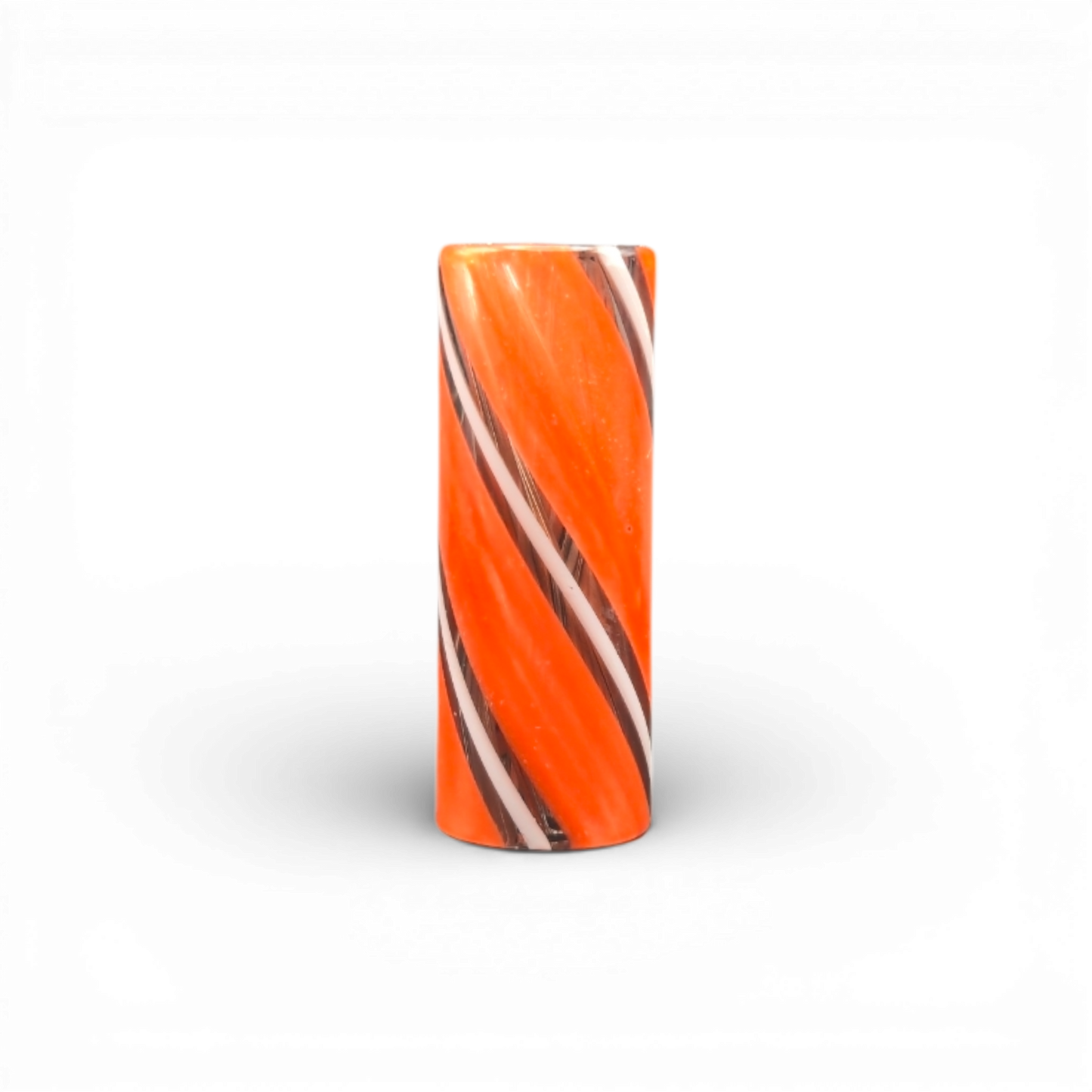 Glas Tip 12 mm – 7 Loch – Orange / Weiß / Schwarz