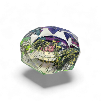 Kristallaschenbecher im Wedding Cake Design, stilvoll und hochwertig, erhältlich bei Pief-Leaf®