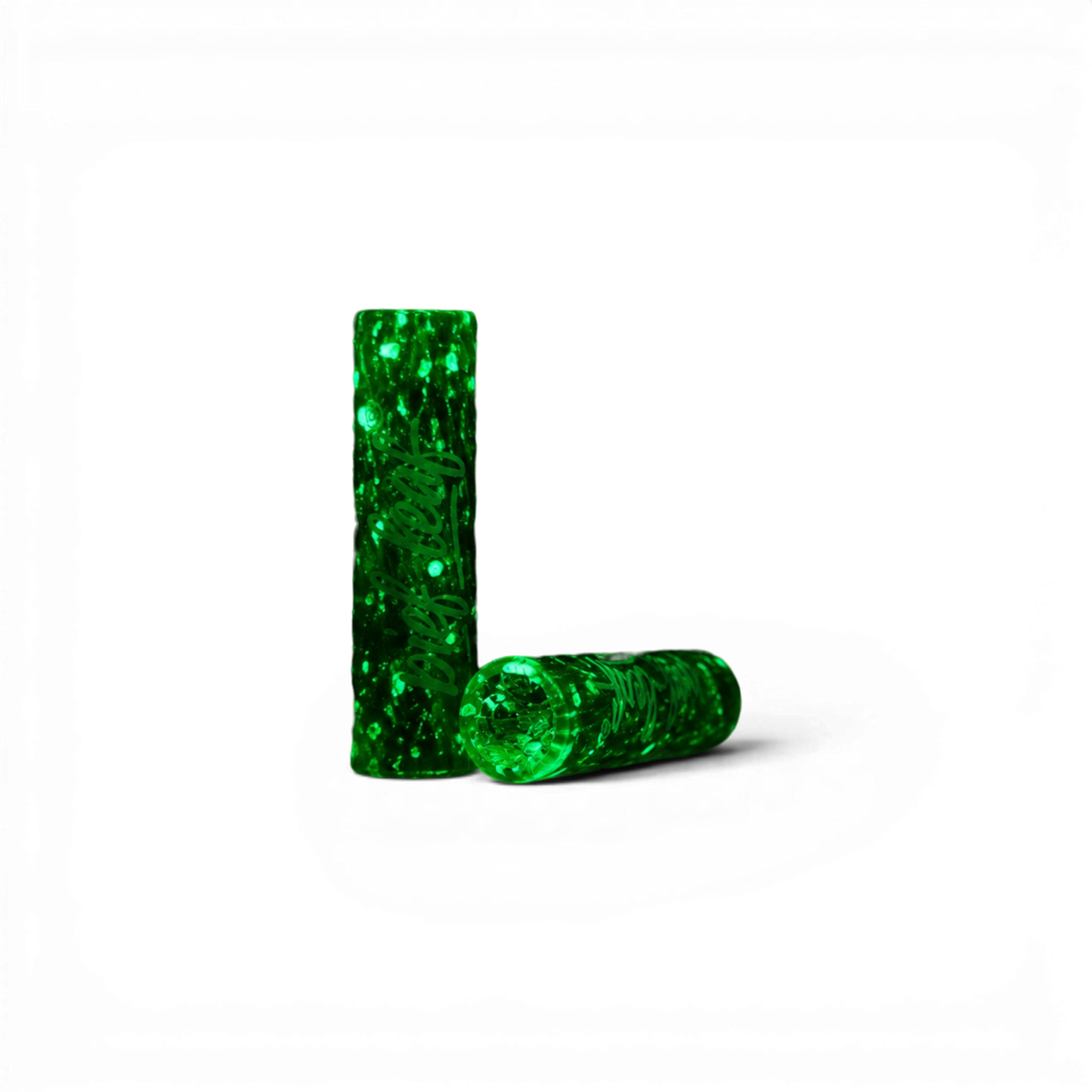 8 mm Glas Tip mit 7-Loch-Struktur und Glow Effekt