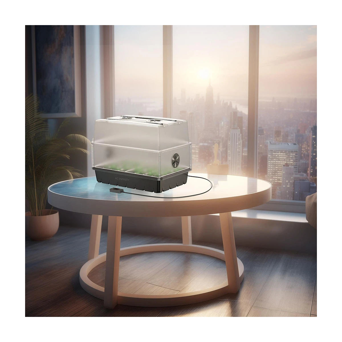 AC Infinity Mini-Gewächshaus mit Höhenverstärker und klarer Kuppel