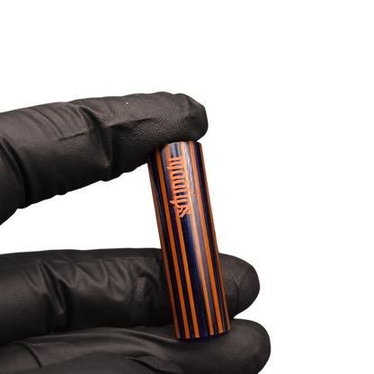  Artist Glas Tip Blue Orange Rainbow mit 43 mm Länge