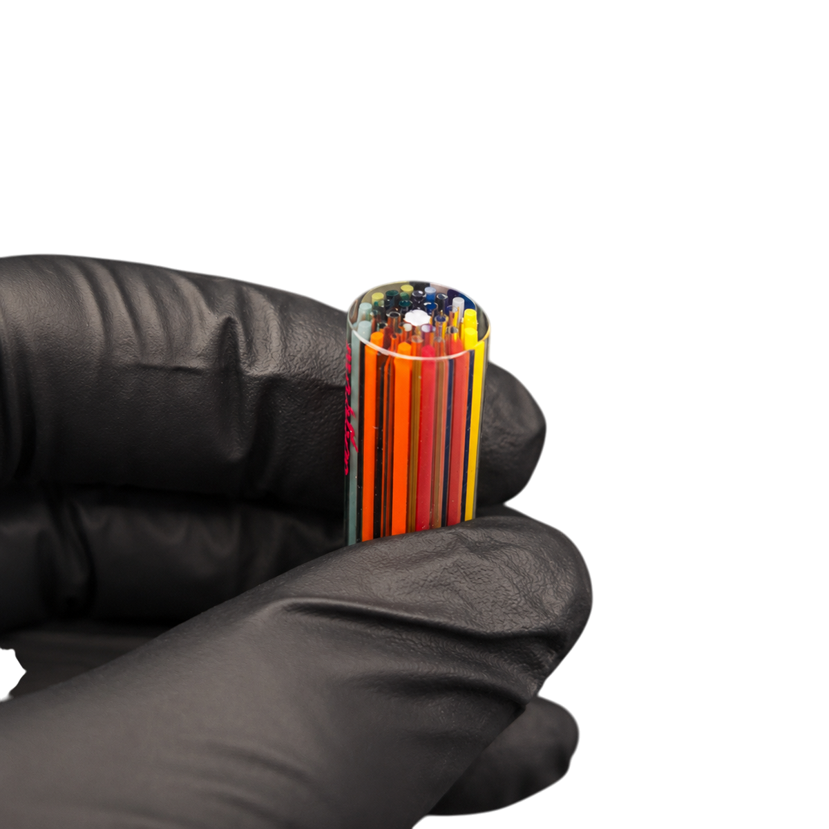 Artist Glas Tip Rainbow Core mit 37 mm Länge