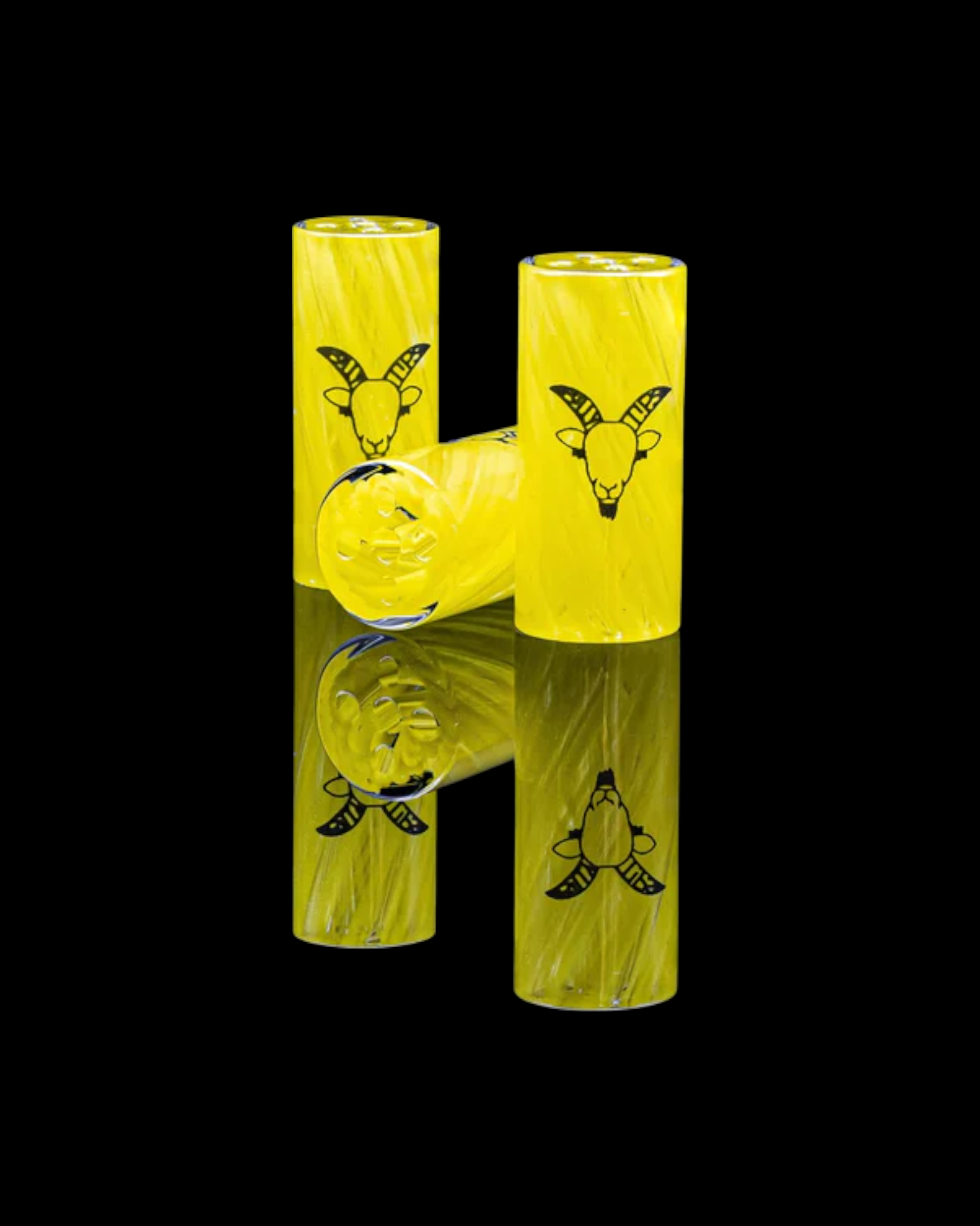 Artist Glas Tip Yellow Cran von Roll with the Goat