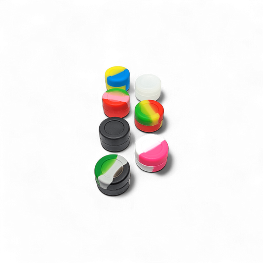 Silikonöldose 3ml – 25x17mm – Farbig sortiert – Hitzebeständig für Öle und Konzentrate