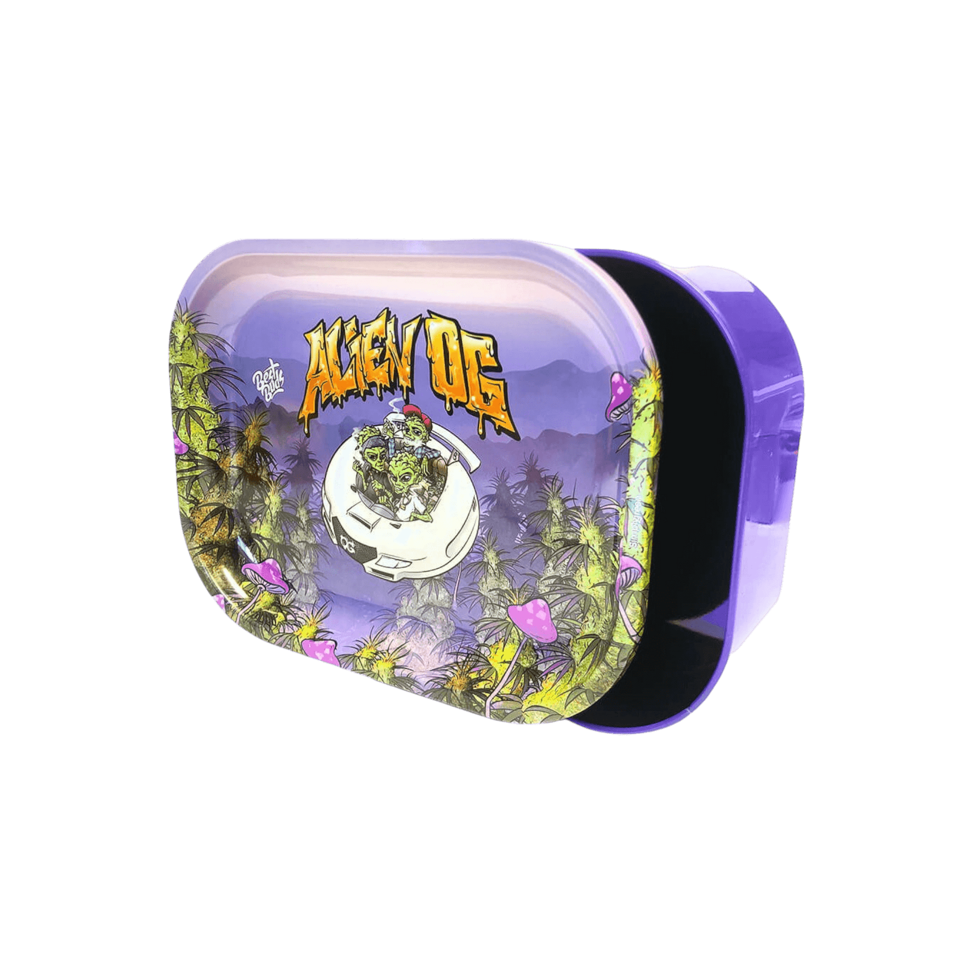 Blechdose mit Rolling Tray Alien OG