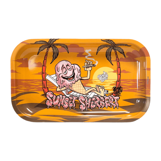 Best Buds Sunset Sherbet Metall Rolltablett 16x27 cm