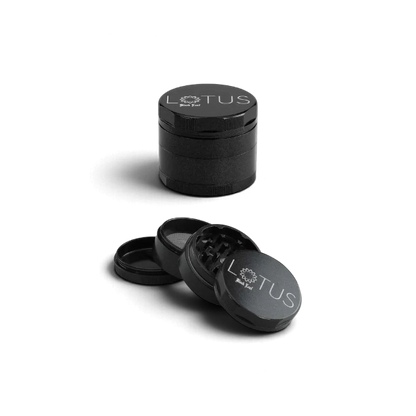 Vier-teiliger Black Leaf Grinder mit Antihaft-Lotuseffekt