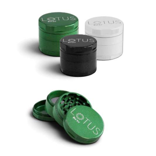 Black Leaf Lotus Grinder 4-teilig mit Keramikbeschichtung bei Pief-Leaf®