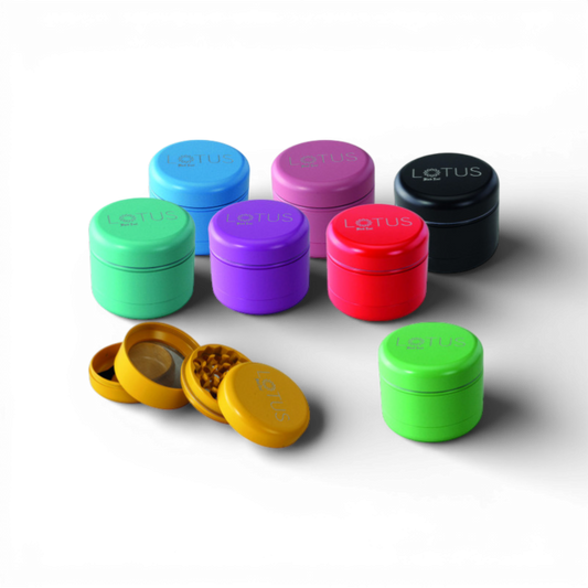 Black Leaf Lotus Grinder 4 teilig Keramikbeschichtung