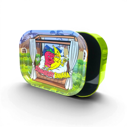Blechdose mit Rolling Tray Deckel Strawberry Banana von Best Buds