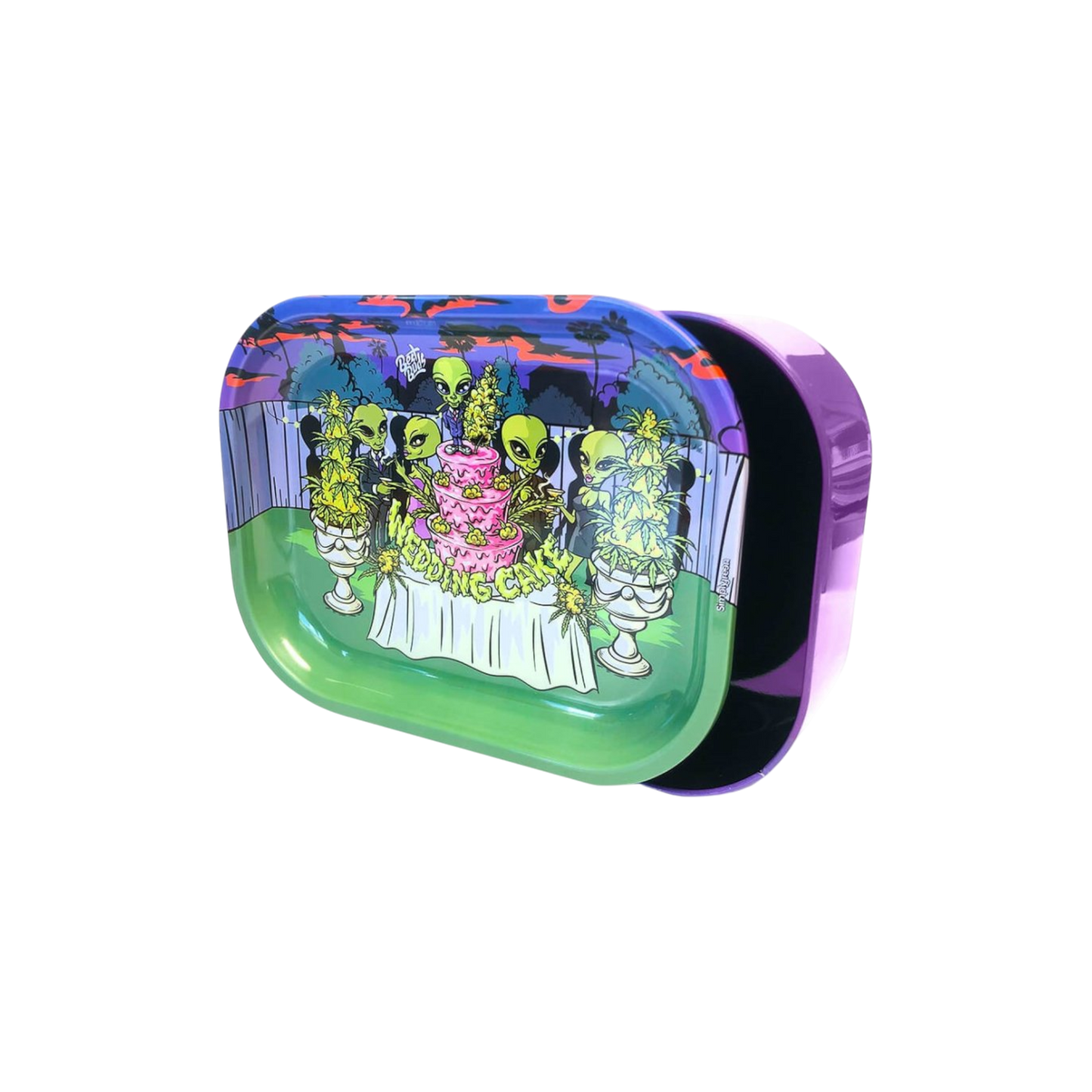 Blechdose mit Rolling Tray Deckel Wedding Cake von Best Buds
