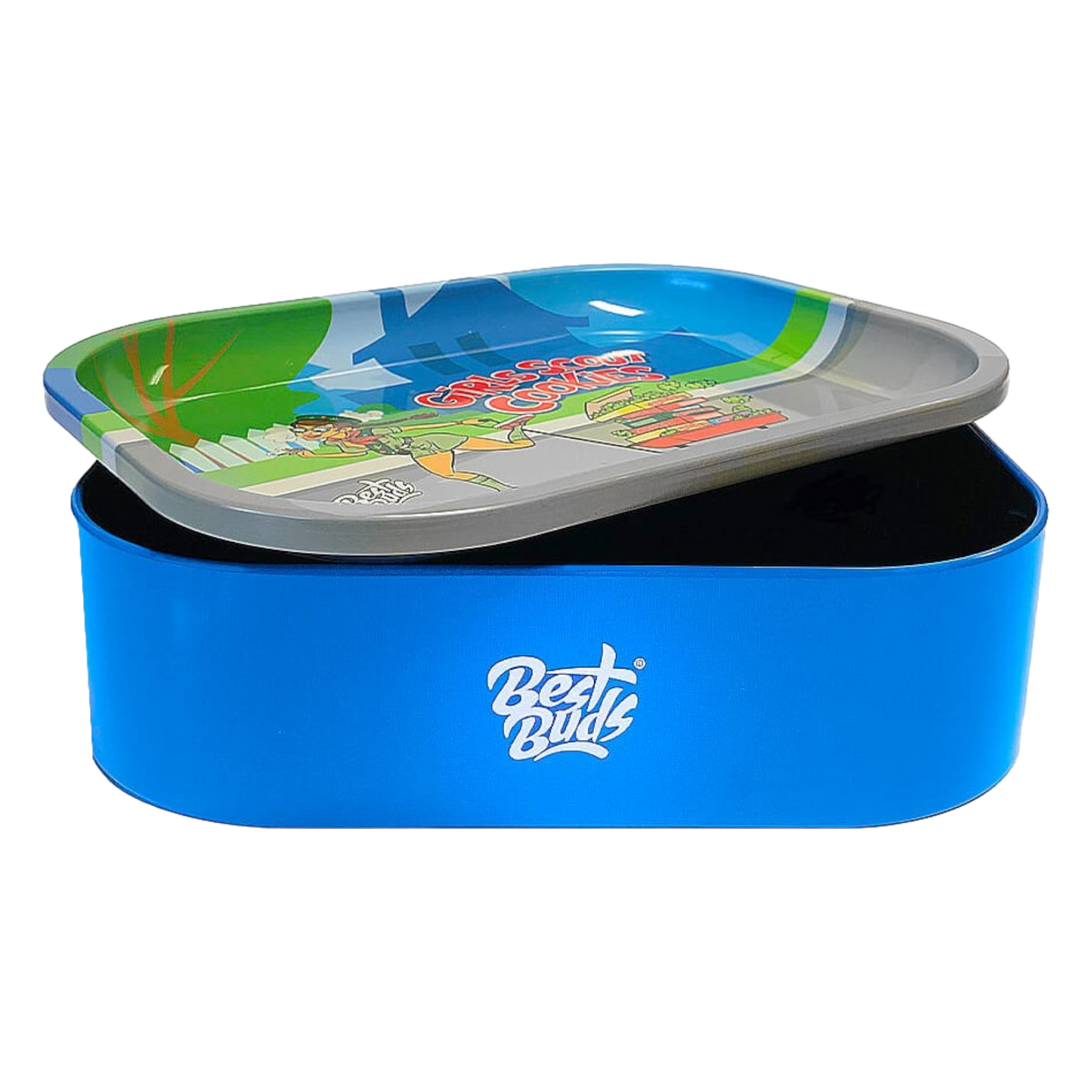 Blechdose mit Rolling Tray aus Metall Girl Scout Cookies