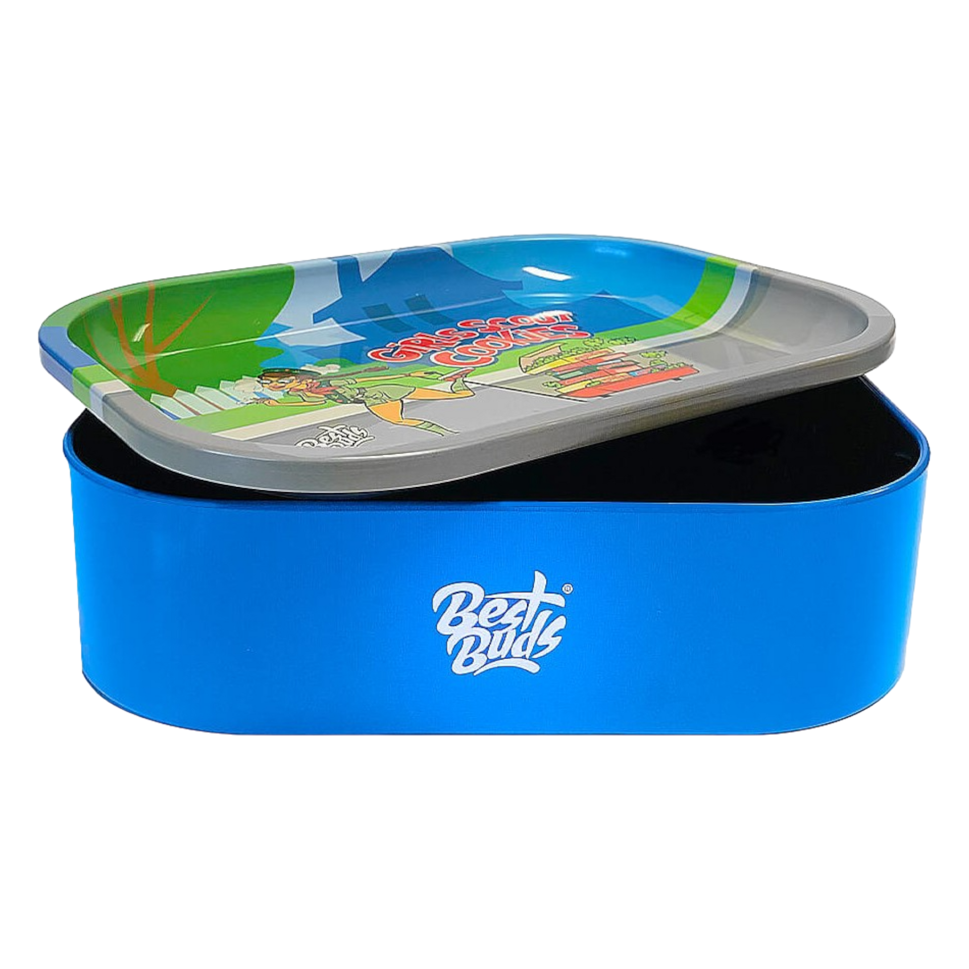 Blechdose mit Rolling Tray aus Metall Girl Scout Cookies