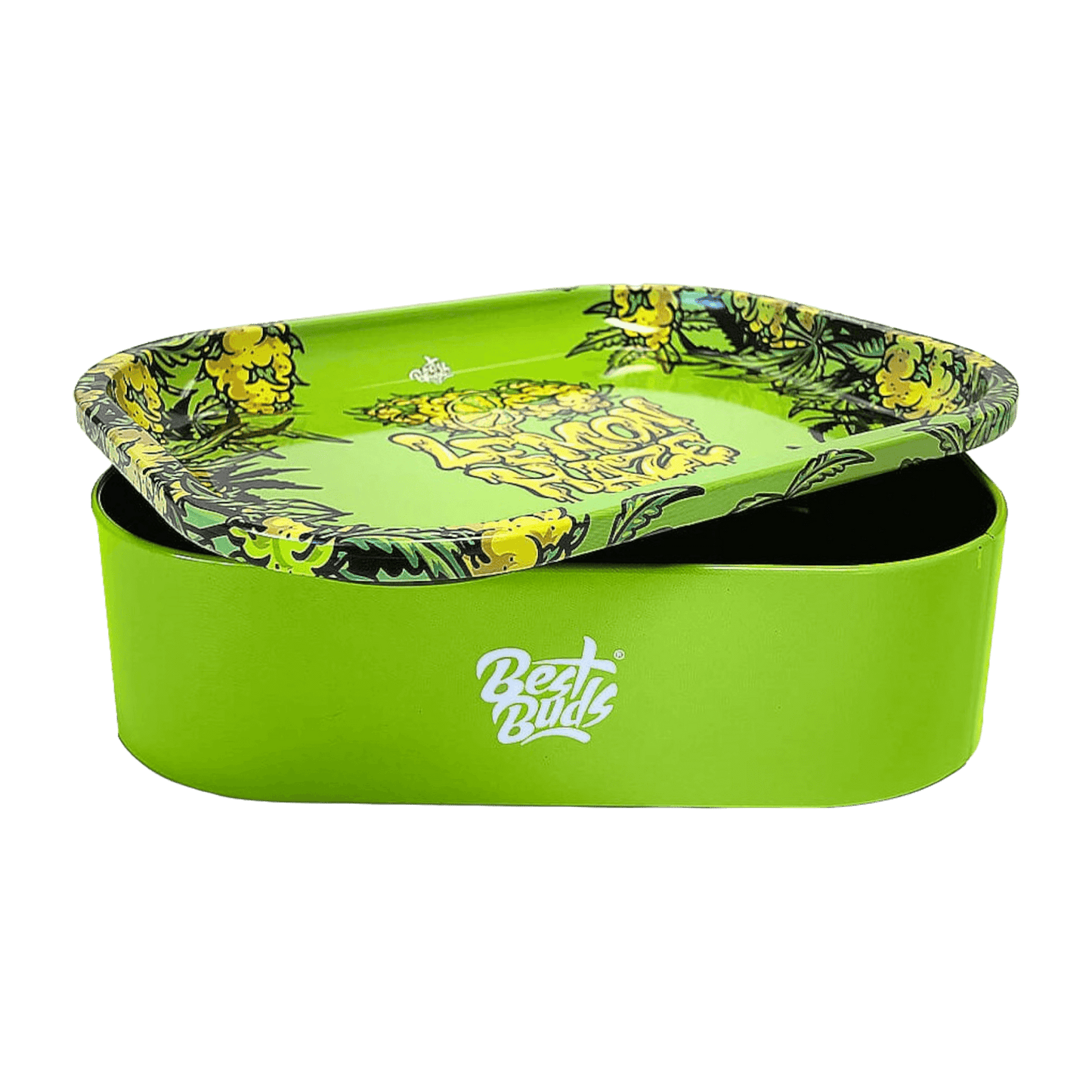 Blechdose mit Rolling Tray aus Metall Lemon Haze