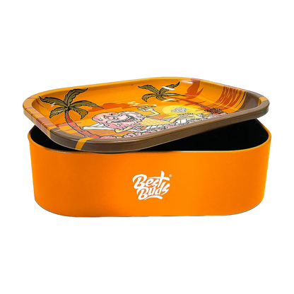 Blechdose mit Rolling Tray aus Metall Sunset Sherbet