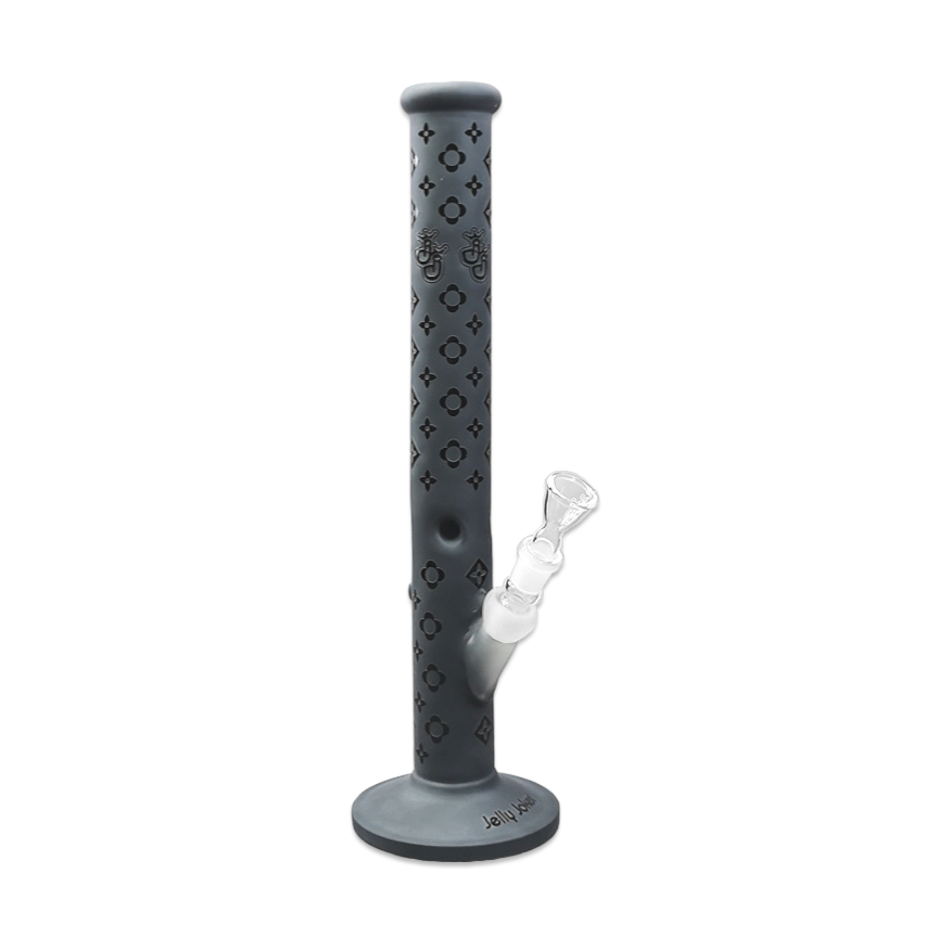 Louis BK Bong – 45cm – Schwarz – Borosilikatglas 5mm – 18,8mm Schliff – Eiskerben und Kickloch von Jelly Joker