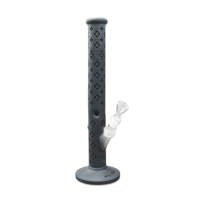 Louis BK Bong – 45cm – Schwarz – Borosilikatglas 5mm – 18,8mm Schliff – Eiskerben und Kickloch von Jelly Joker