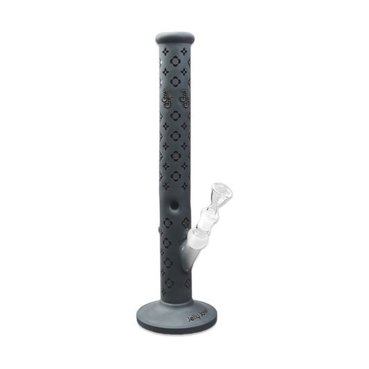 Louis BK Bong – 45cm – Schwarz – Borosilikatglas 5mm – 18,8mm Schliff – Eiskerben und Kickloch von Jelly Joker