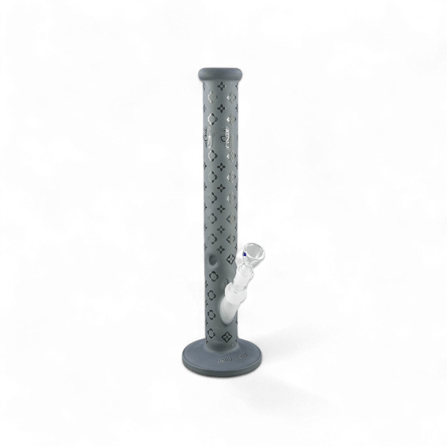 Louis SM Bong – 45cm – Smoke – 5mm Borosilikatglas – Jelly Joker – Mit Eiskerben und Kickloch