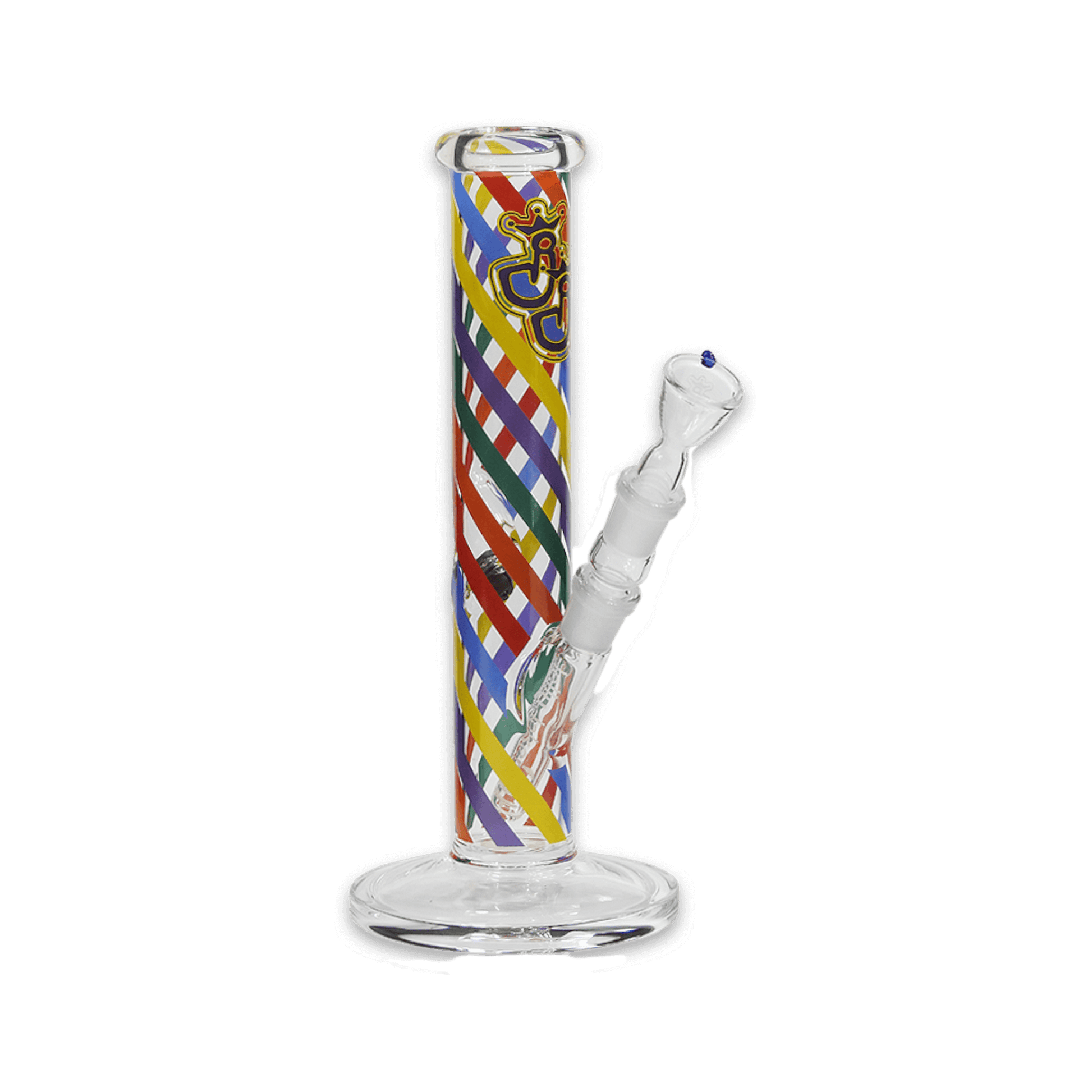 Colour N-Stripes Bong 30 cm aus 4 mm Borosilikatglas
