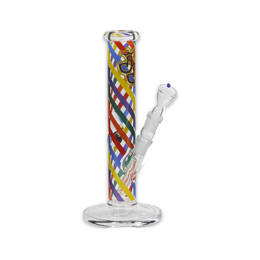 Colour N-Stripes Bong 30 cm aus 4 mm Borosilikatglas