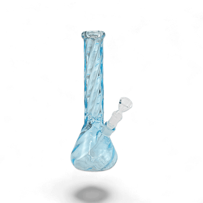 Bong Twisted 35cm hoch mit gedrehtem Design und 5mm Borosilikatglas, erhältlich bei Pief-Leaf®
