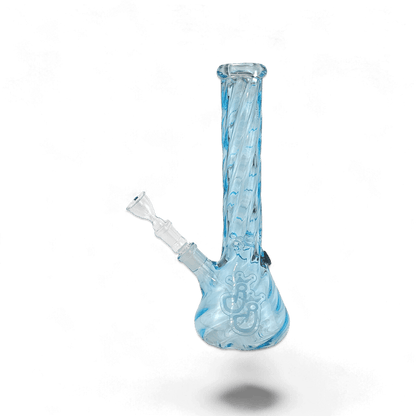 Bong Twisted 35cm mit Eiskerben und Diffusor, stabile 5mm Glasstärke, erhältlich bei Pief-Leaf®