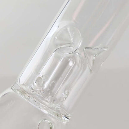 Bong Beaker Ice 20 cm aus klarem Borosilikatglas mit Kugelperkolator