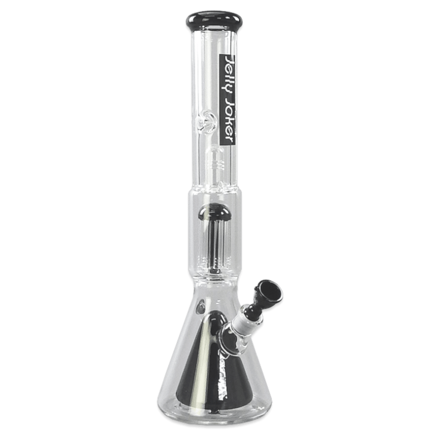 Bong Colt 45 cm aus 7 mm Borosilikatglas mit zwei Perkolatoren