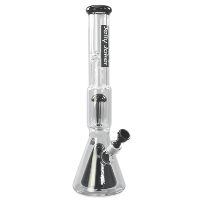 Bong Colt 45 cm aus 7 mm Borosilikatglas mit zwei Perkolatoren
