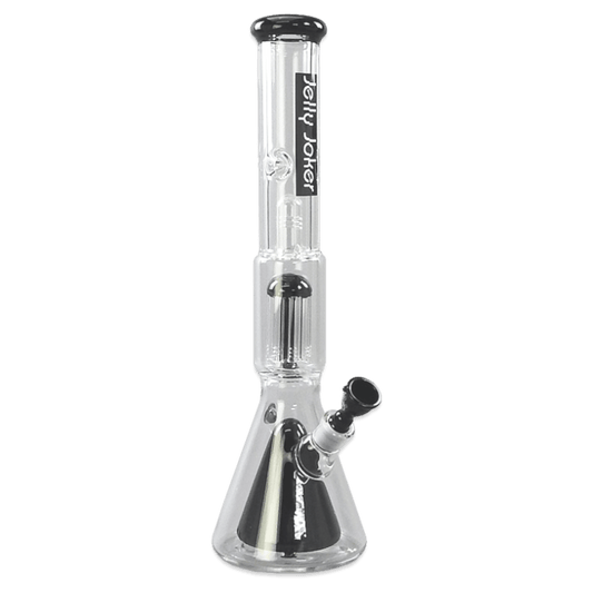 Bong Colt 45 cm aus 7 mm Borosilikatglas mit zwei Perkolatoren