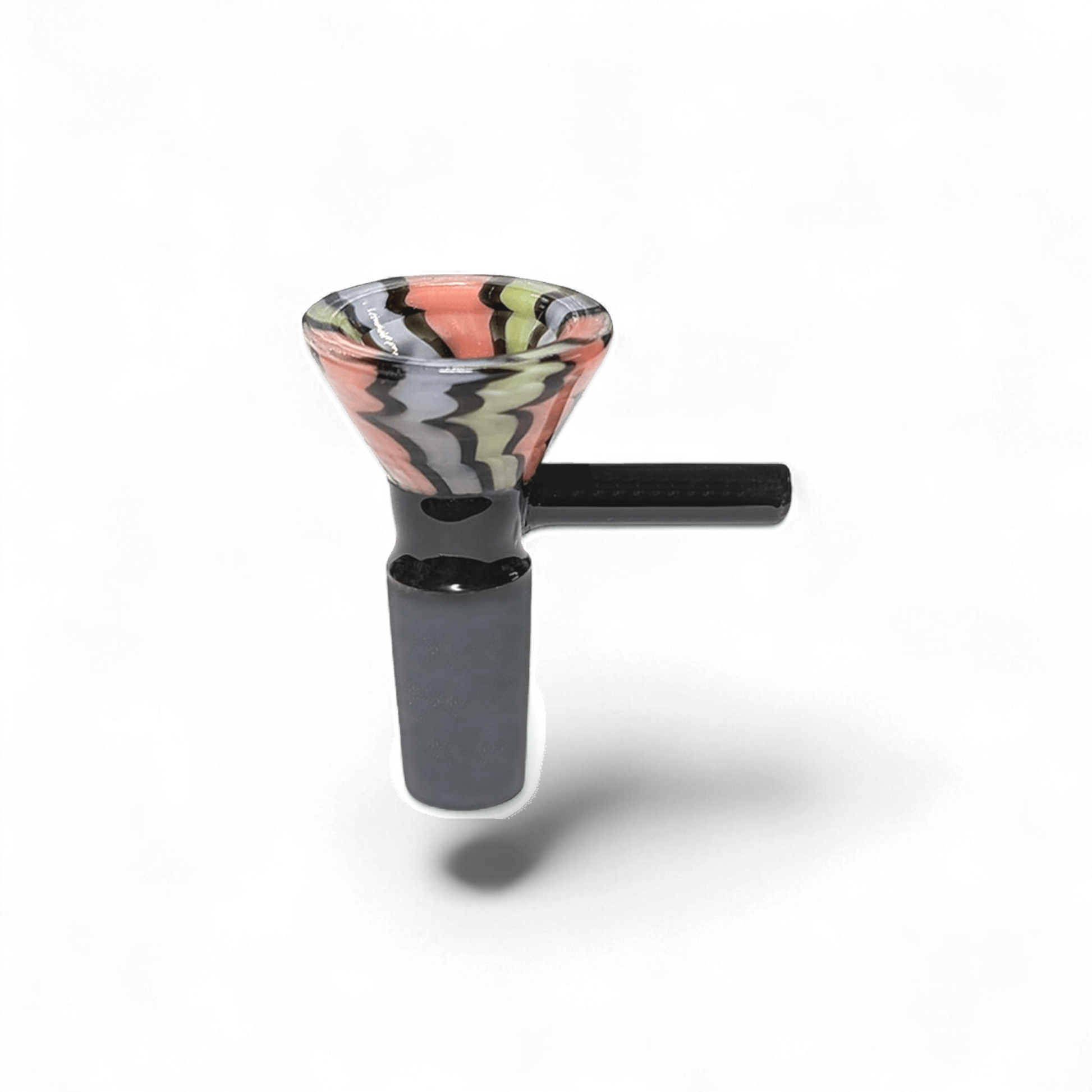 Bong Flutschkopf Aquarell 14,5 mm aus Glas