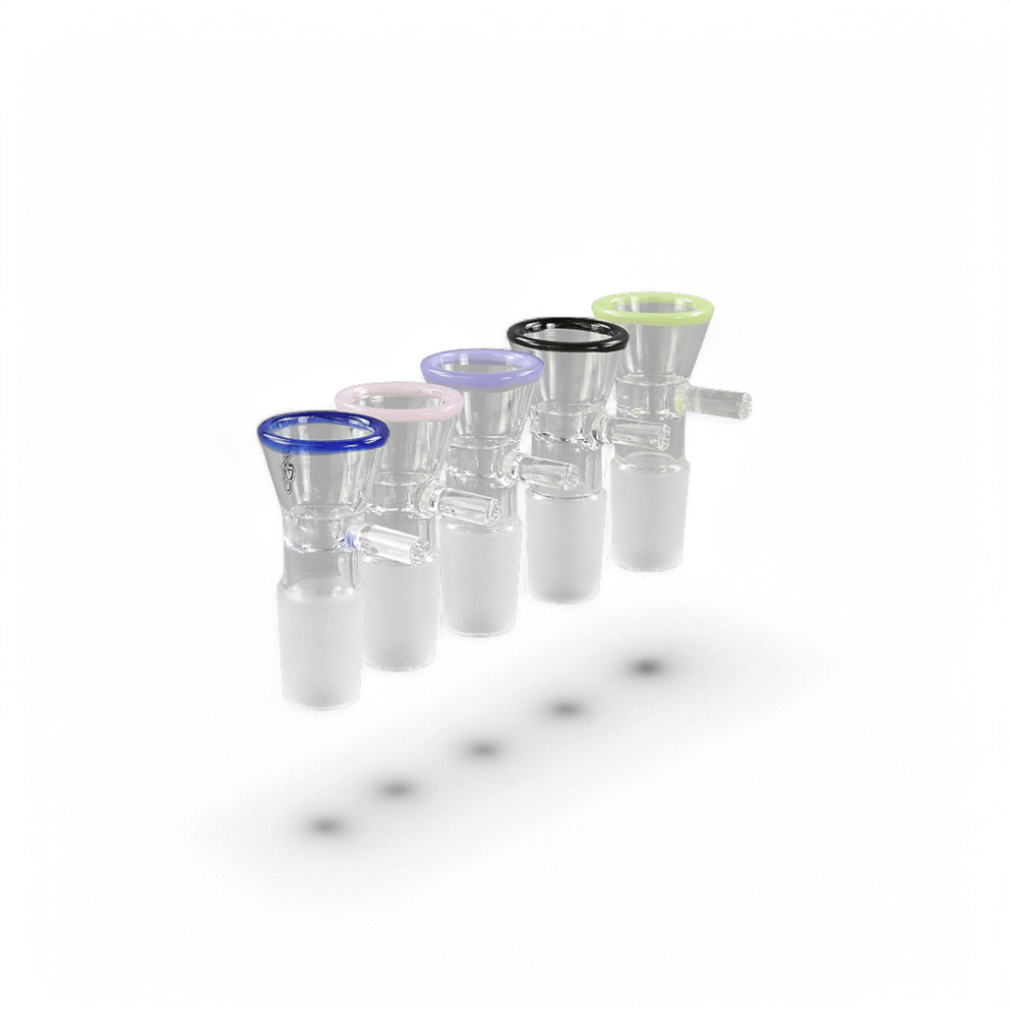 Bong Kopf 18,8 mm mit farbigem Rand