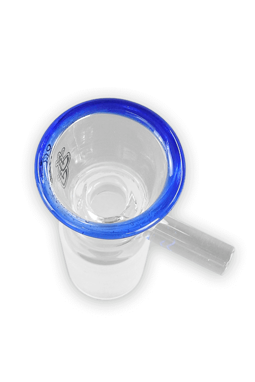 Bong Kopf aus Glas mit Farb-Rand